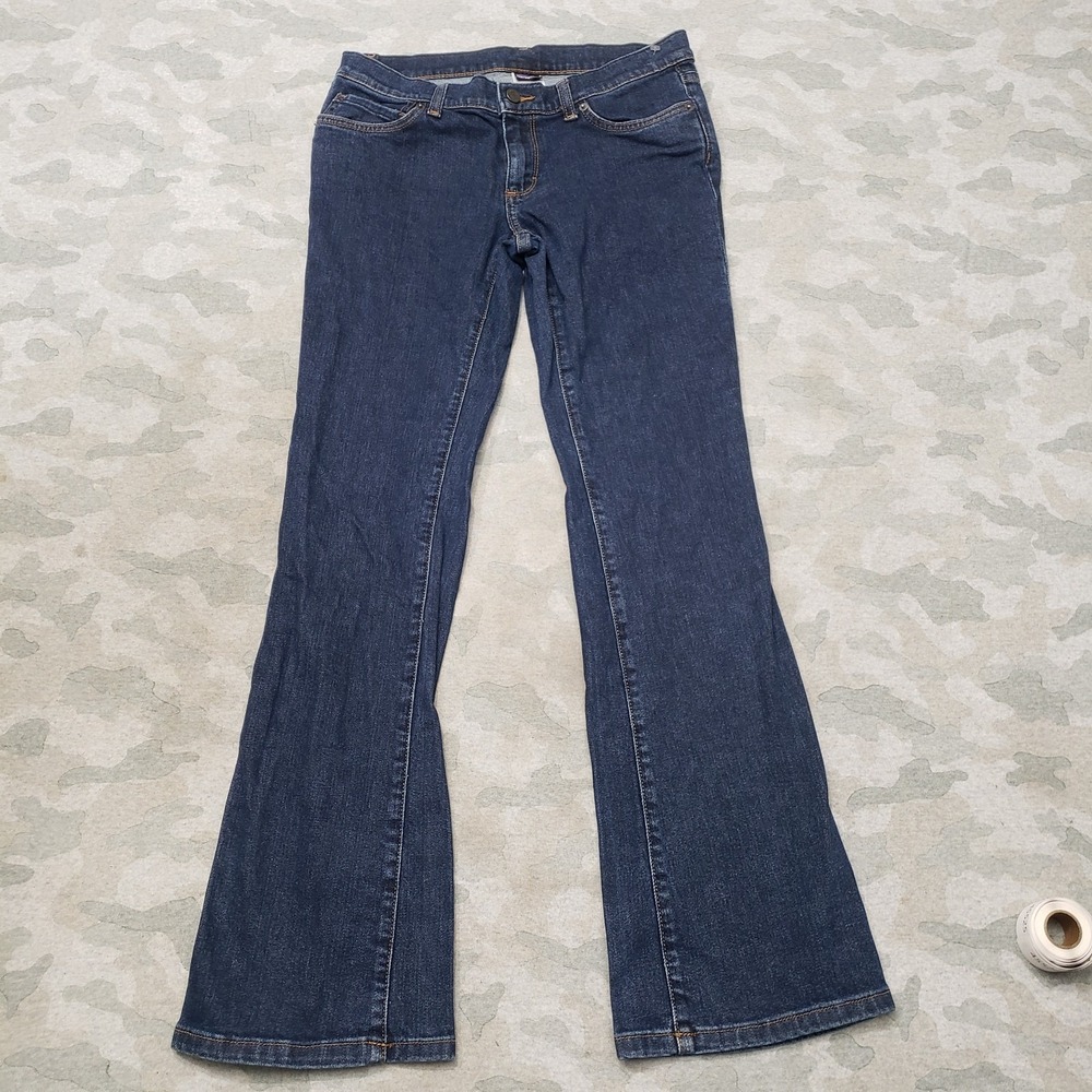 Patagonia Jeans Womens 28 Blue Bootcut Pockets Denim Dark Wash Outdoors